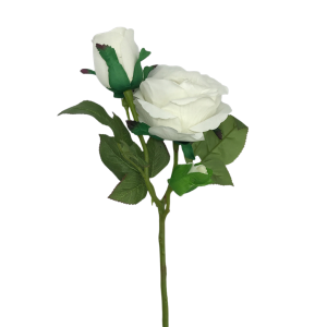 Vara Rosa Terciopelo con Dos Pimpollos