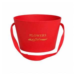 Florero Redondo Cartón para Arreglos Florales