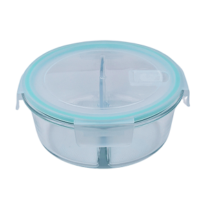 Tupper de Vídrio Con Divisiones 1300ml.