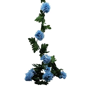 Guía de Flor Crisantemo con Hojas