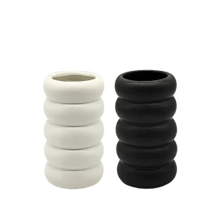 Florero de Ceramica Estilo Nordico 16cm Alto