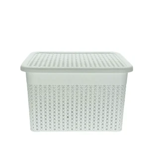 Canasto Organizador con Tapa 38,5 cm Largo