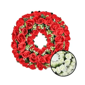 Corona de Rosas con Hojas 46 cm